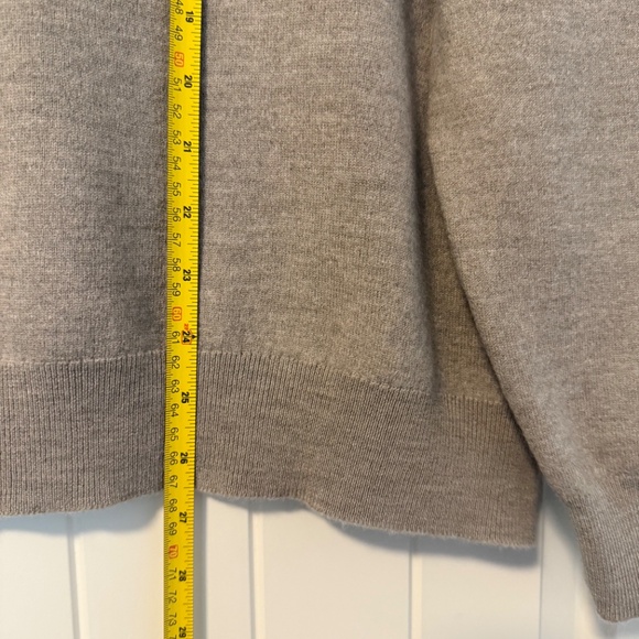 Stafford Men’s 100% Wool Beige‎ Pullover Size XL - Picture 5 of 6